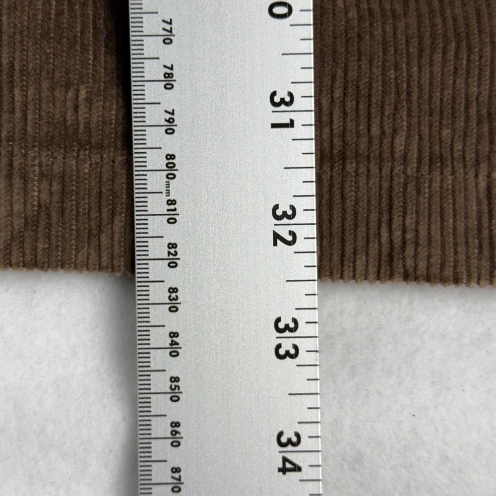 LL Bean Brown Corduroy Maxi Skirt Womens 12 Petite Wide Wale Cotton Tencel UH77 - Picture 7 of 7